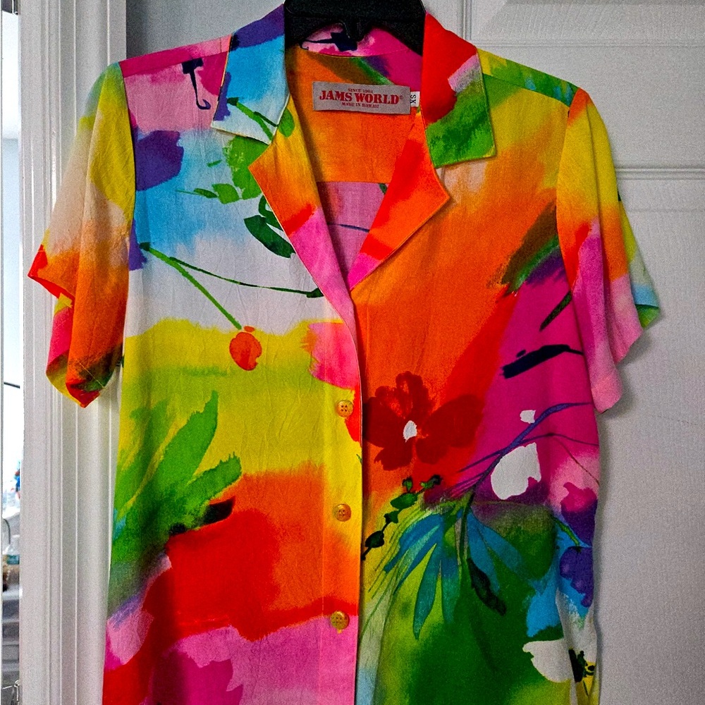Jam’s World Print Top Women’s size xs